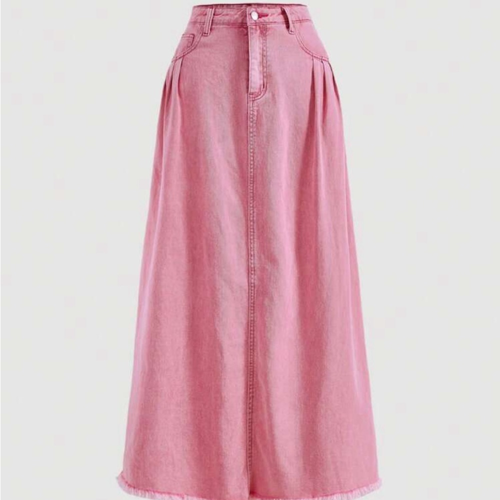 SHEIN pink jeans skirt, size 29